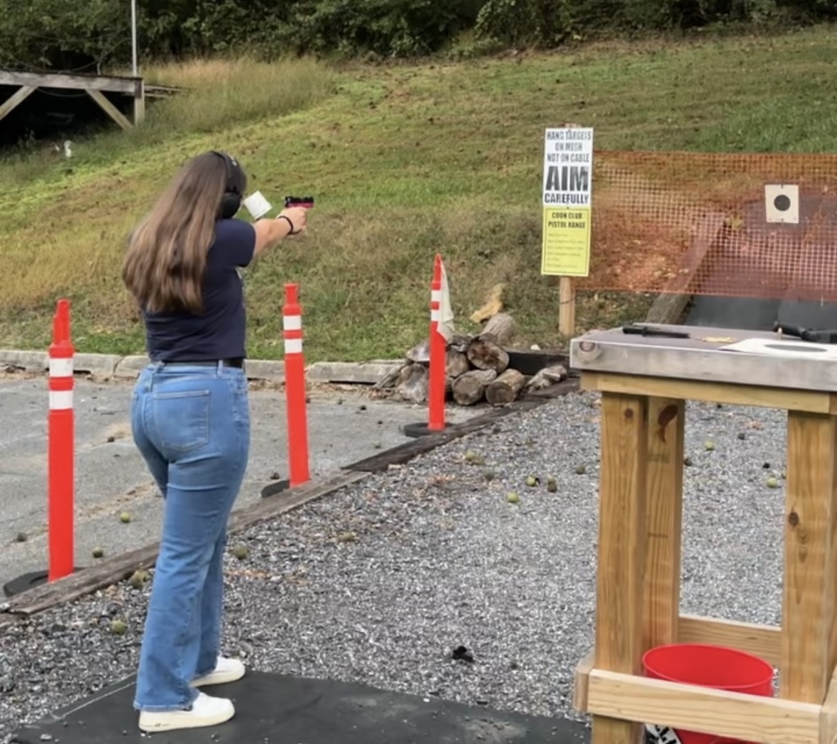 Carly on the range Carly on the range